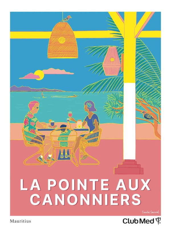 Affiche Club Med La Pointe aux Cannoniers