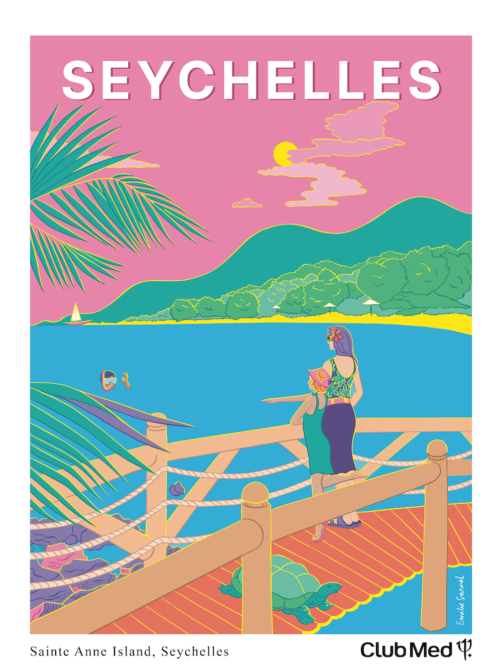 Affiche Club Med Seychelles
